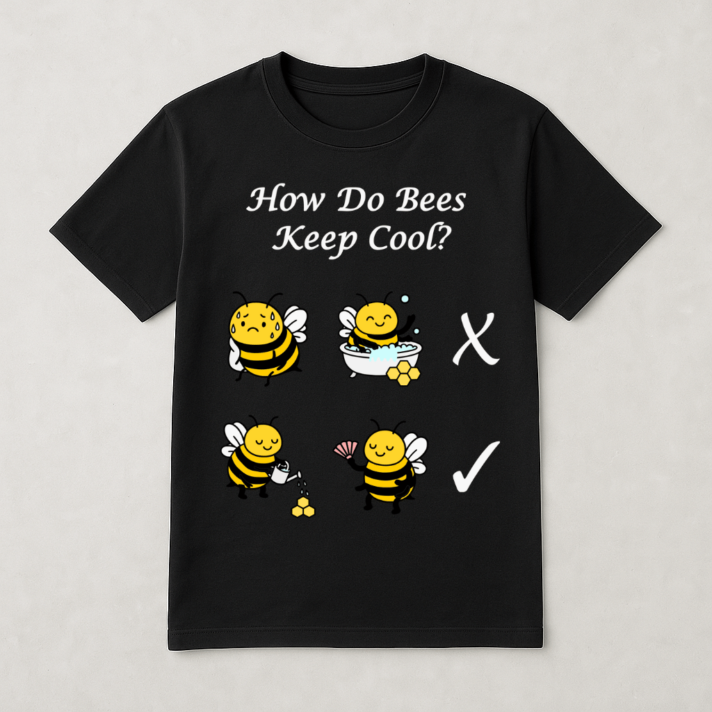 How Bees Keep Cool - Short Sleeve T-shirt