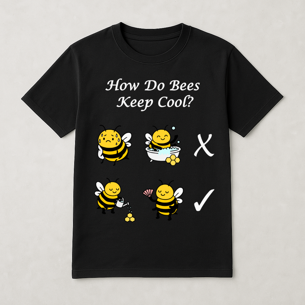 How Bees Keep Cool - Short Sleeve T-shirt