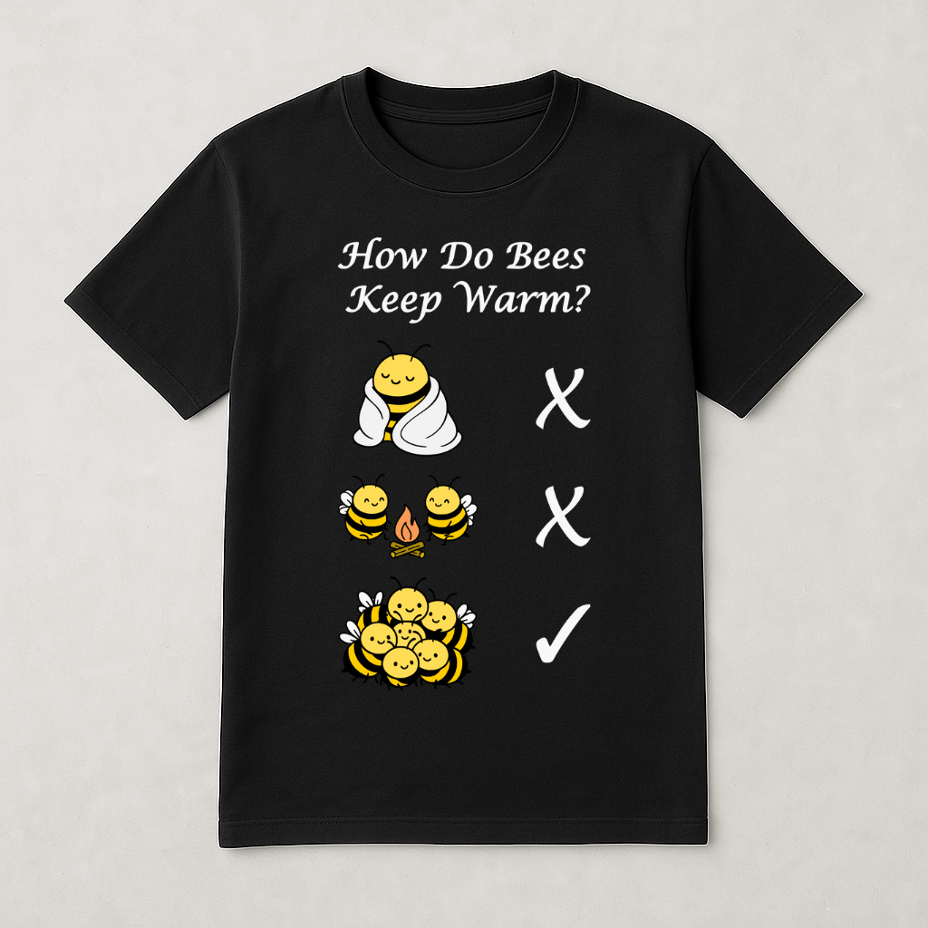 How Bees Keep Warm - Short Sleeve T-shirt