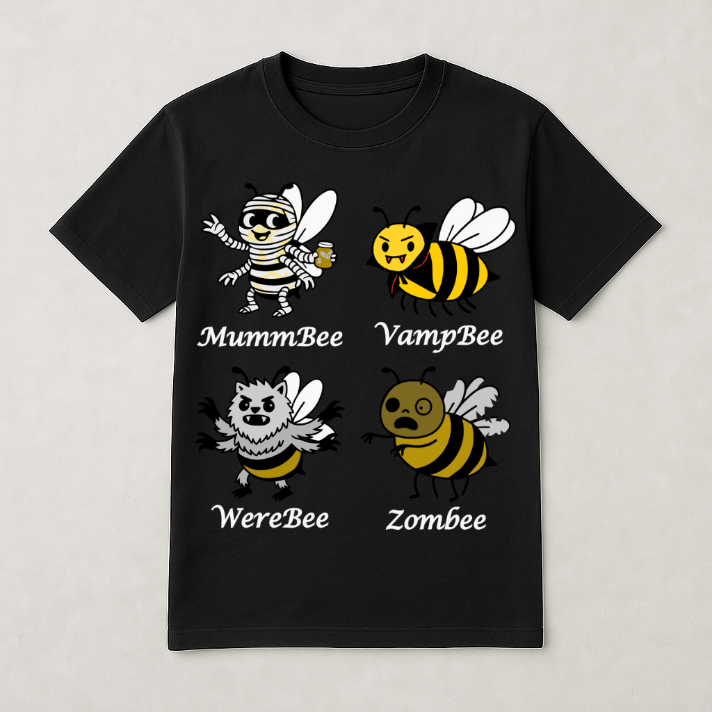Bee-ware, Monsters! - Short Sleeve T-shirt