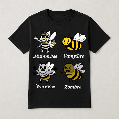Bee-ware, Monsters! - Short Sleeve T-shirt