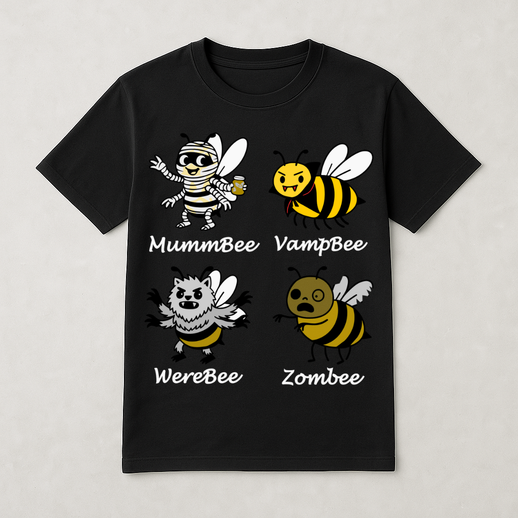 Bee-ware, Monsters! - Short Sleeve T-shirt